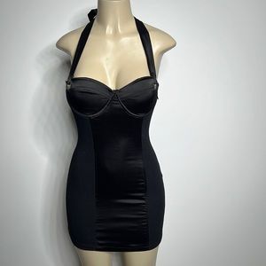 Avec black body-con dress small and stretchy